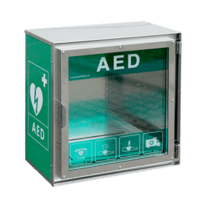 CA HSS100P -defibrillaattorikaappi ulkokäyttöön